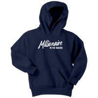 Millionaire-in-the-Making Youth Hoodie WHITE LETTERS